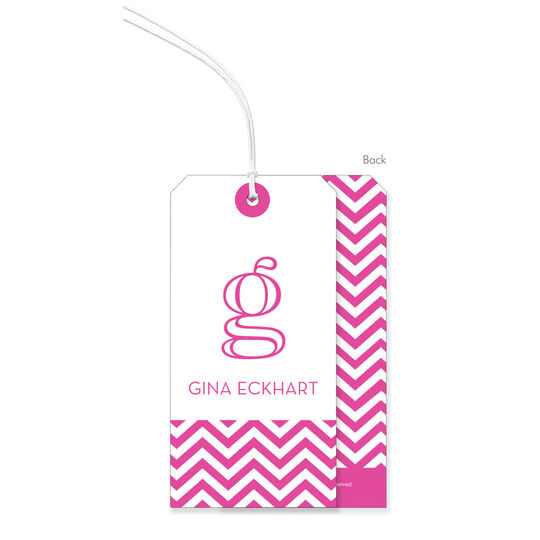 Chevron Hanging Large Gift Tags